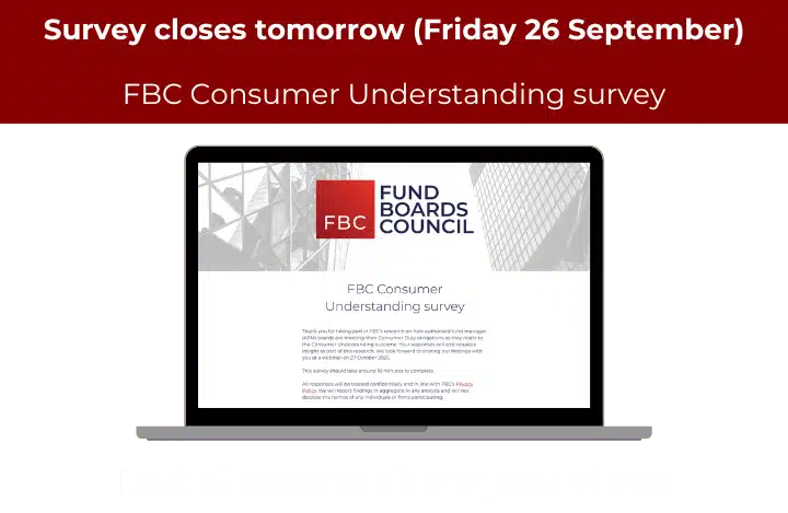 FBC Consumer Understanding Survey – last chance to share your views